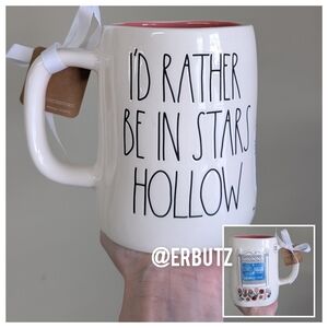 Rae Dunn x Gilmore Girls ID RATHER BE IN STARS HOLLOW Double Sided Town Sign Mug